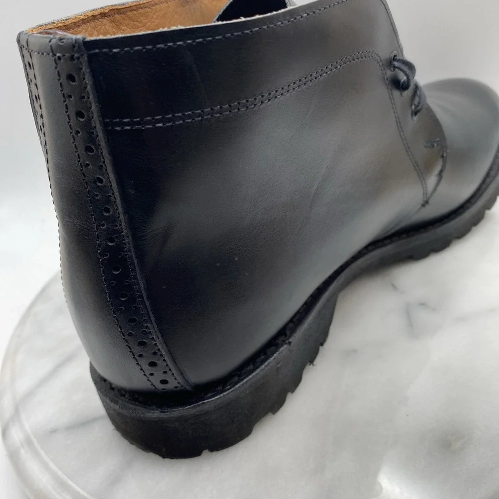 Allen Edmonds Stanford Men's Black Leather Ankle Chukka Boots Sz 11.5 D Tate